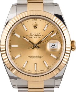 HandMade The Rolex Datejust 41 Ref 126333 Two Tone with Champagne Dial