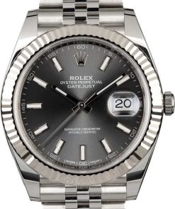 HandMade The Rolex Datejust II Ref 126334 Dark Rhodium Dial Jubilee Band