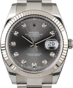 HandMade The Rolex Datejust II Ref 126334 Dark Rhodium Diamond Dial
