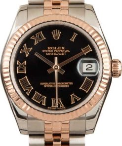 HandMade The Rolex Datejust 31mm 178271 Black Roman Dial