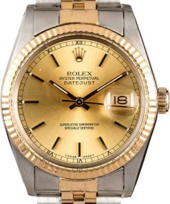 HandMade The Rolex Datejust 16013 Two Tone Jubilee Men's Watch