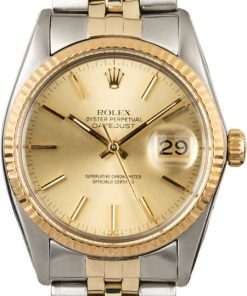 HandMade The Rolex Datejust 16013 Two Tone with Champagne Dial