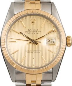 HandMade The Rolex Datejust 16013 Champagne Tapestry Dial