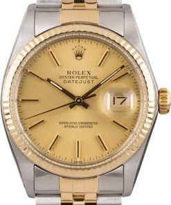 HandMade The Rolex Datejust 16013 Two Tone Champagne Dial