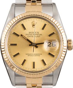 HandMade The Rolex Two-Tone Datejust 16013 Champagne Dial