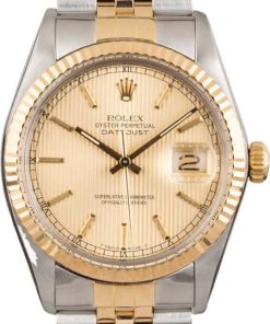 HandMade The Rolex 16013 Datejust Champagne Tapestry Dial