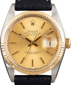 HandMade The Rolex Datejust 16013 Leather Bracelet