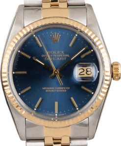 HandMade The Mens Rolex Datejust 16013 Blue Index Dial
