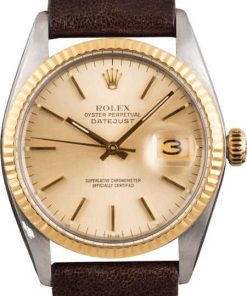 HandMade The Rolex 36MM Two Tone Datejust 16013 Champagne Dial