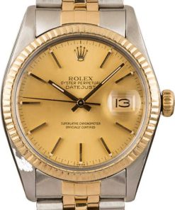 HandMade The Rolex Datejust 16013 Jubilee Bracelet Champagne Index Dial