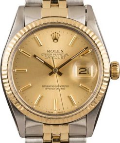 HandMade The Rolex Two-Tone Datejust 16013 Fluted Bezel T
