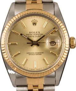 HandMade The 36MM Rolex Two-Tone Datejust 16013 T