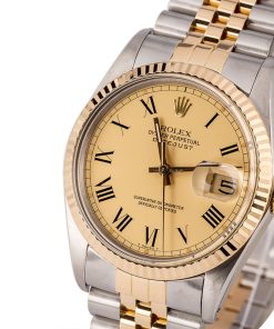 Alternative view of HandMade The Rolex Datejust 16013 Champagne Roman Dial T