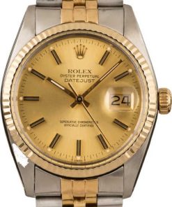 HandMade The 36MM Rolex Datejust 16013 Leather Bracelet T