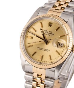 Alternative view of HandMade The Rolex 36MM Datejust 16013 Champagne Dial
