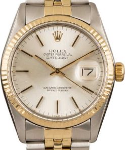 HandMade The Rolex Two-Tone Datejust 16013 Silver