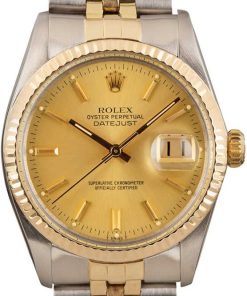 HandMade The Rolex Two-Tone Datejust Champagne Dial 16013