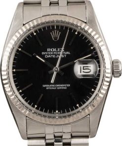 HandMade The Rolex Datejust 16014 Black Index Dial Jubilee Band 36MM