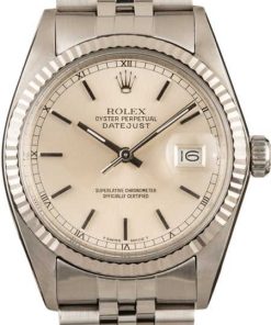 HandMade The Rolex Datejust 16014 Silver Index Dial Jubilee
