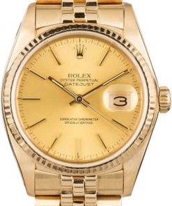 HandMade The Rolex Datejust 16018 Yellow Gold Jubilee