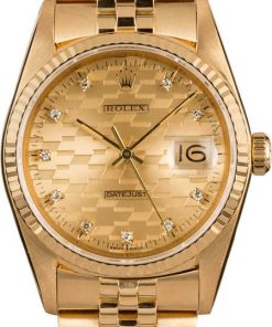 HandMade The Rolex Datejust 16018 Chevy Diamond Dial