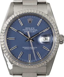 HandMade The Rolex Datejust 16030 Steel Oyster Blue Dial