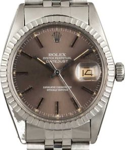 HandMade The Rolex Datejust 16030 Slate Index Dial Engine-Turned Bezel