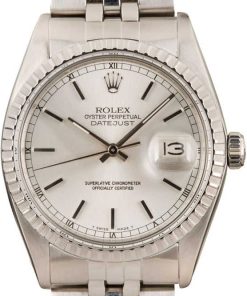 HandMade The Rolex Datejust 16030 Silver Dial Watch