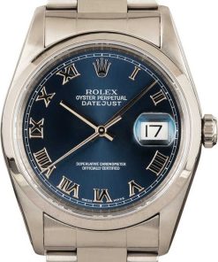 HandMade The Genuine Rolex Datejust 16200 Blue Roman Dial TT