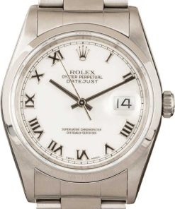 HandMade The Rolex Datejust 16200 White Dial Steel Oyster