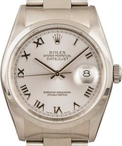 HandMade The Rolex Datejust 16200 Roman Silver Dial