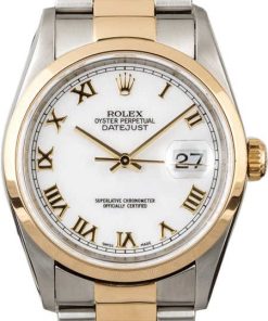 HandMade The Rolex Datejust 16203 Two Tone with White Dial