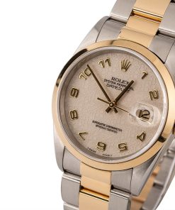 Alternative view of HandMade The Rolex Datejust 16203 Ivory Jubilee Dial