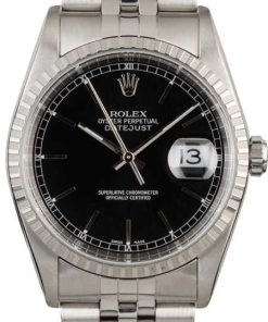 HandMade The Rolex Datejust 16220 Black Dial Steel Jubilee