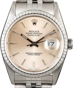 HandMade The Men's Rolex Datejust 16220 Silver Index Dial