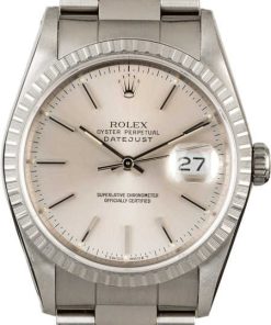 HandMade The Rolex Datejust 16220 Silver Dial Steel Oyster Band