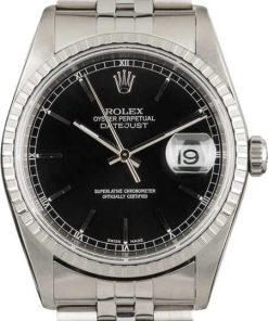 HandMade The Rolex Datejust 16220 Black Dial Steel Jubilee