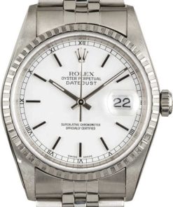 HandMade The Rolex Datejust 16220 White Index Dial