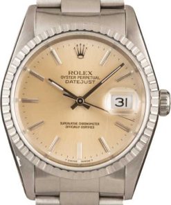 HandMade The Rolex Datejust 16220 Silver Dial Steel Oyster