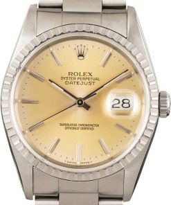 HandMade The Rolex Datejust 16220 Silver Dial Steel Oyster Bracelet