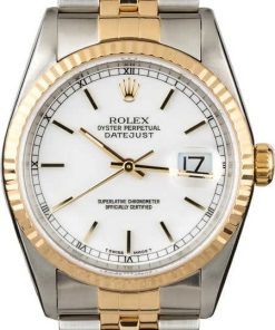 HandMade The Rolex Datejust 16233 White Luminous Dial