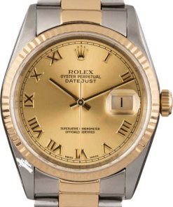 HandMade The Rolex Datejust Champagne Roman Dial 16233 36MM