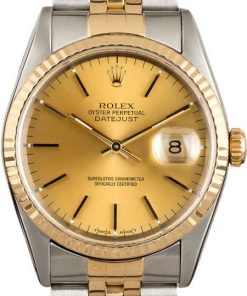 HandMade The Rolex Datejust 16233 Two Tone Band Champagne Dial