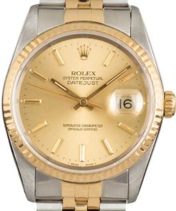 HandMade The Rolex Datejust 16233 Champagne Index Dial