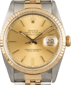 HandMade The Rolex Datejust 16233 Champagne Tritium Dial