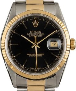 HandMade The Rolex Datejust 16233 Black Luminous Index Dial