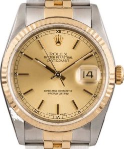 HandMade The Rolex Datejust 16233 Champagne 36MM