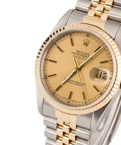 Alternative view of HandMade The Rolex Datejust 16233 Luminous Champagne Dial
