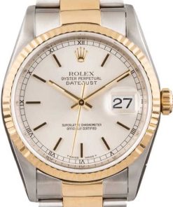 HandMade The Rolex Datejust 16233 Two Tone Oyster Silver Dial