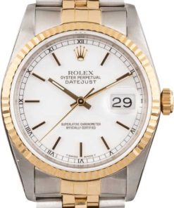 HandMade The Rolex Datejust White Index Dial 16233 Certified